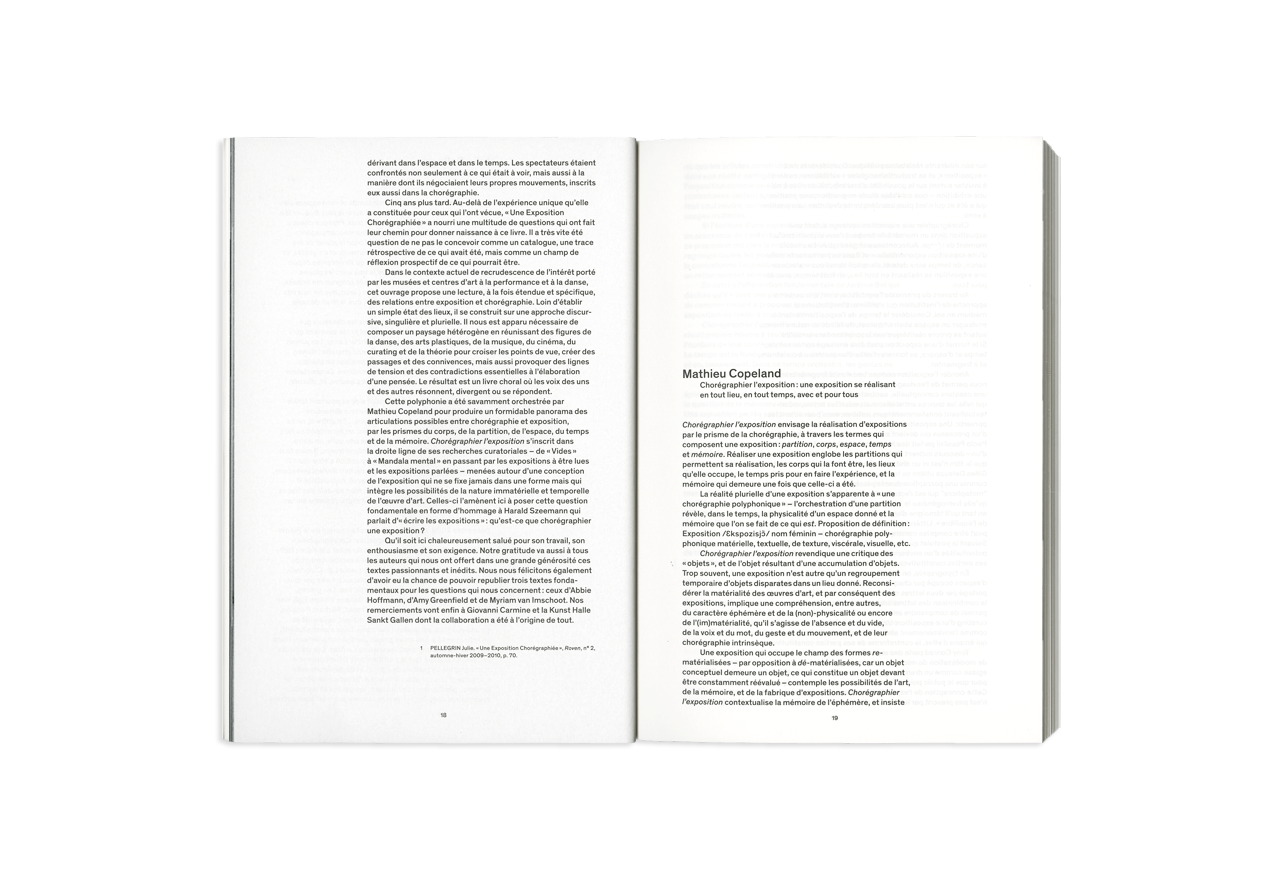 choreographing exhibitions