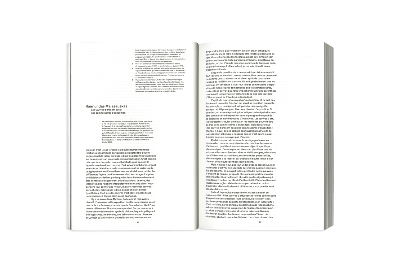 choreographing exhibitions