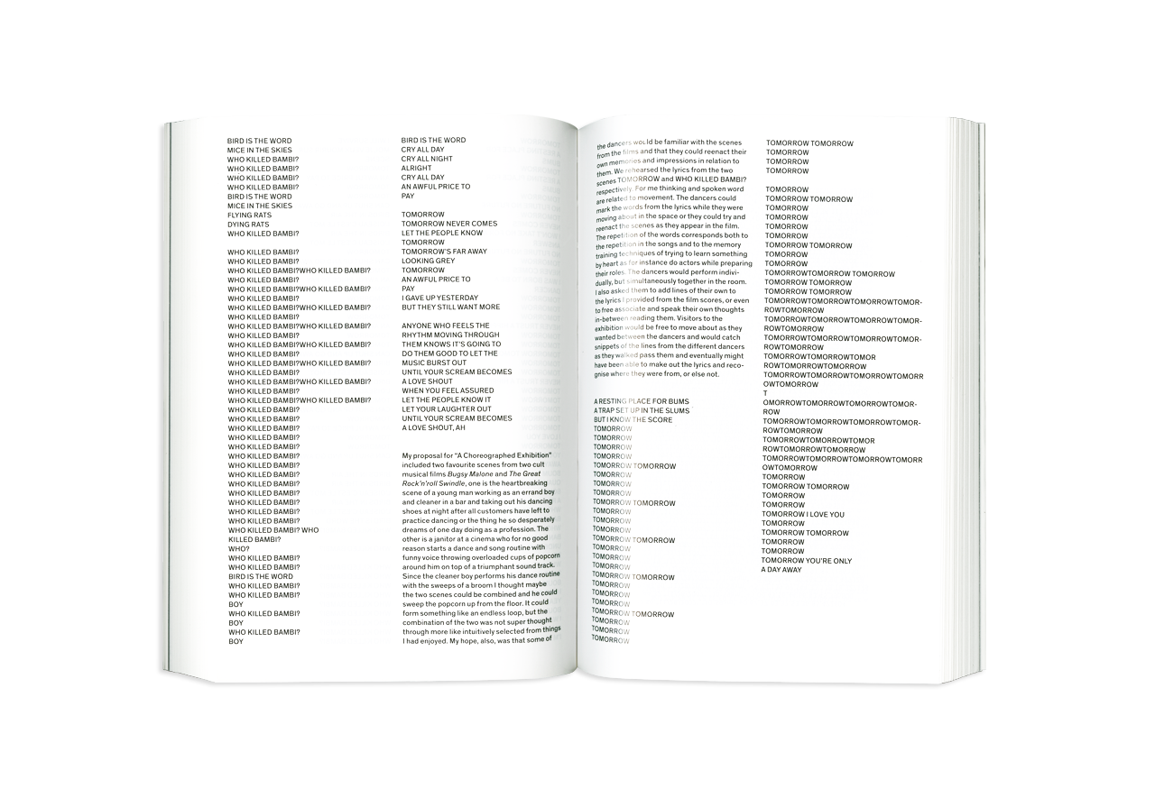 choreographing exhibitions