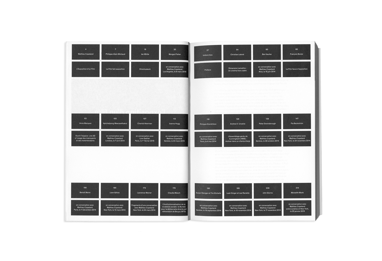 the exhibition of a film