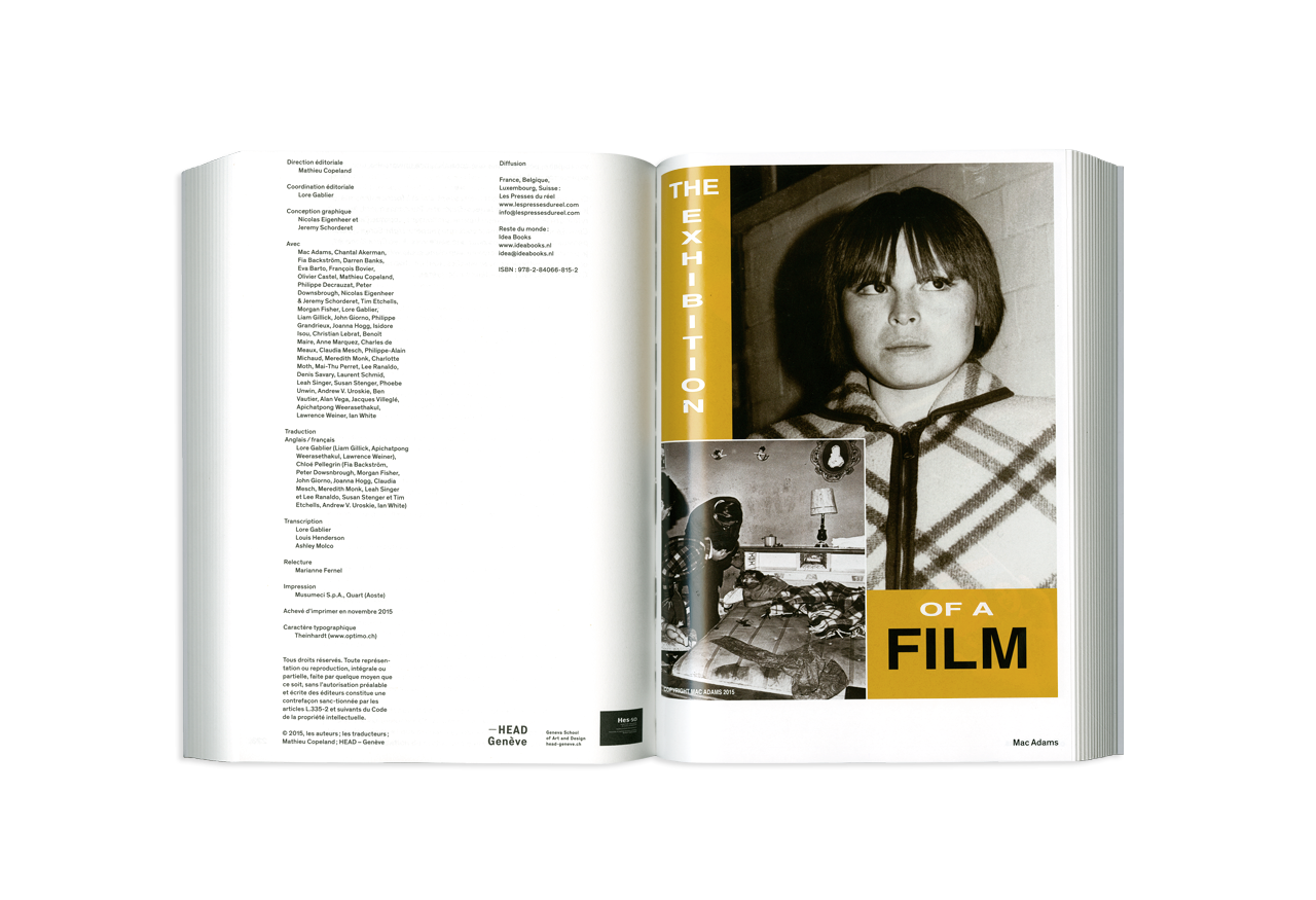 the exhibition of a film